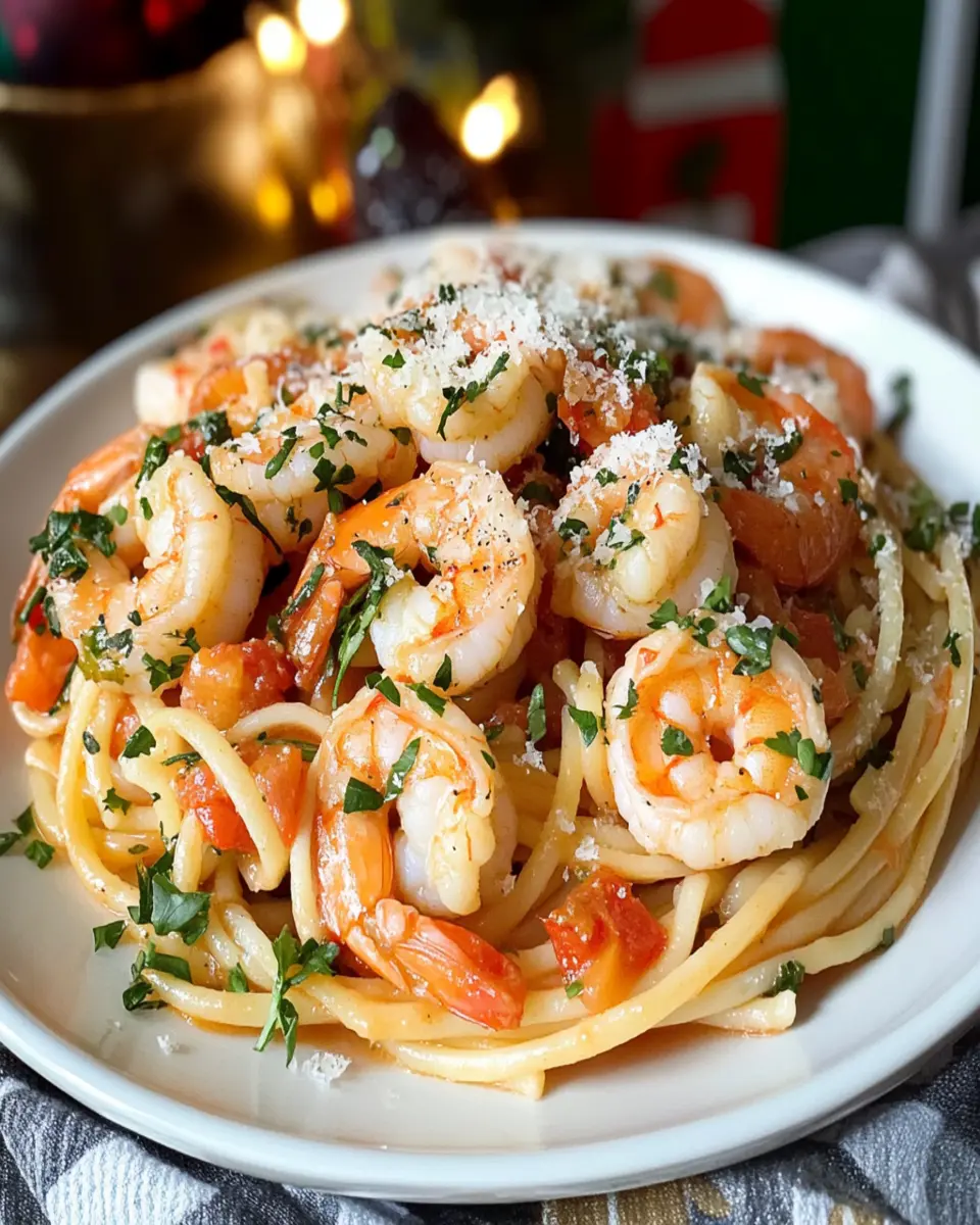 Sicilian Shrimp Linguine (Our Christmas Eve Tradition) First Image First Image