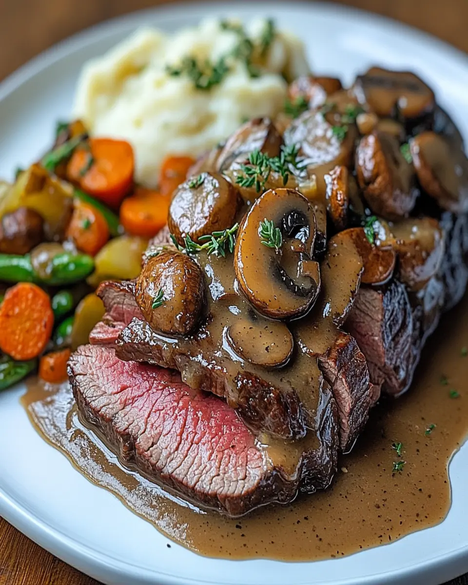 Roast Beef with Mushroom Gravy: A Must-Try Recipe! First Image First Image
