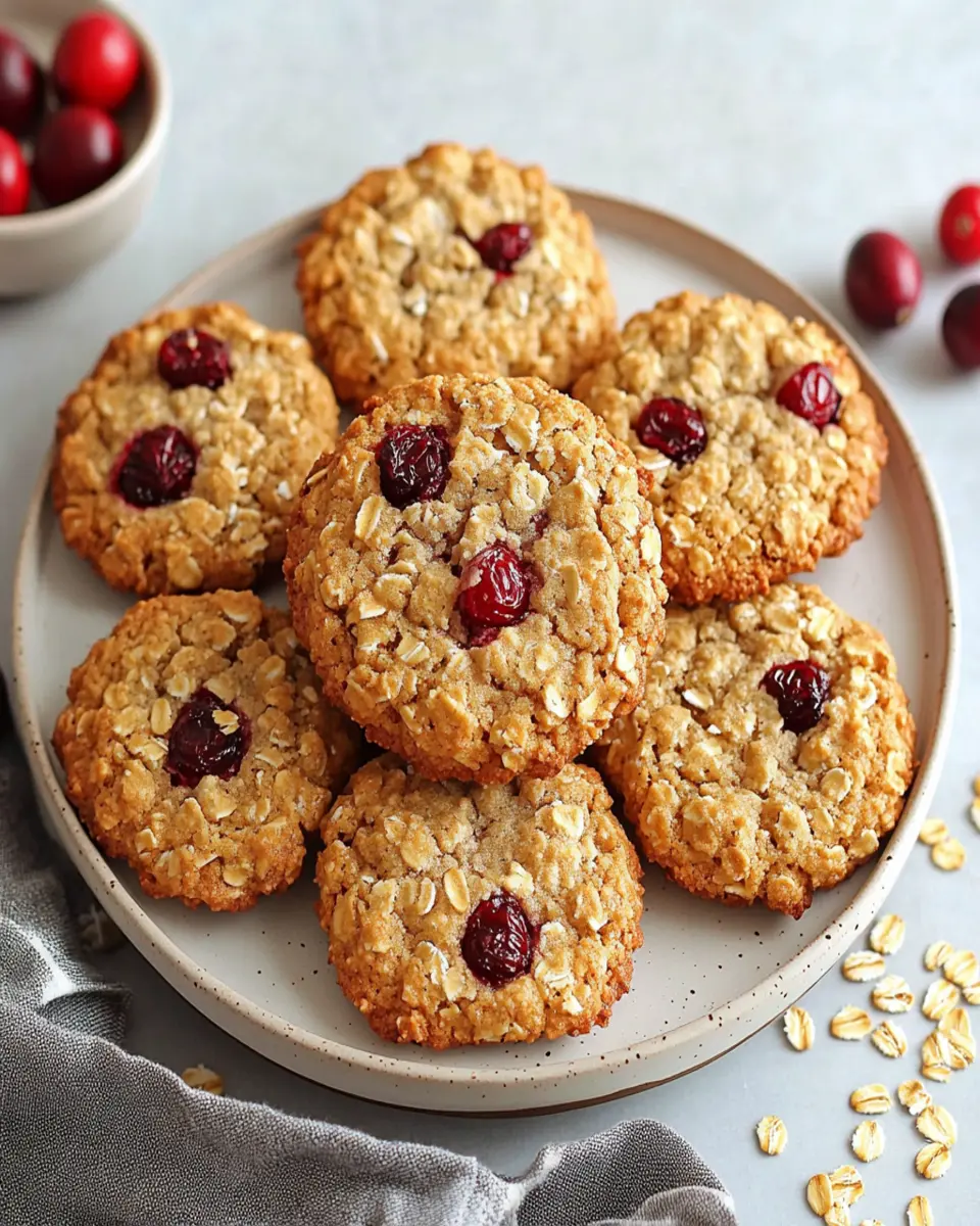Cranberry Oatmeal Cookies First Image First Image