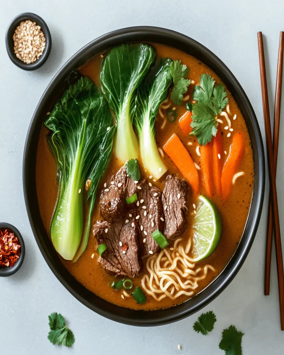 Slow Cooker Curry Ramen with Beef Recipe First Image First Image