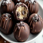 Chocolate Chip Cookie Dough Brownie Bombs – Easy No-Bake Dessert Bites First Image First Image