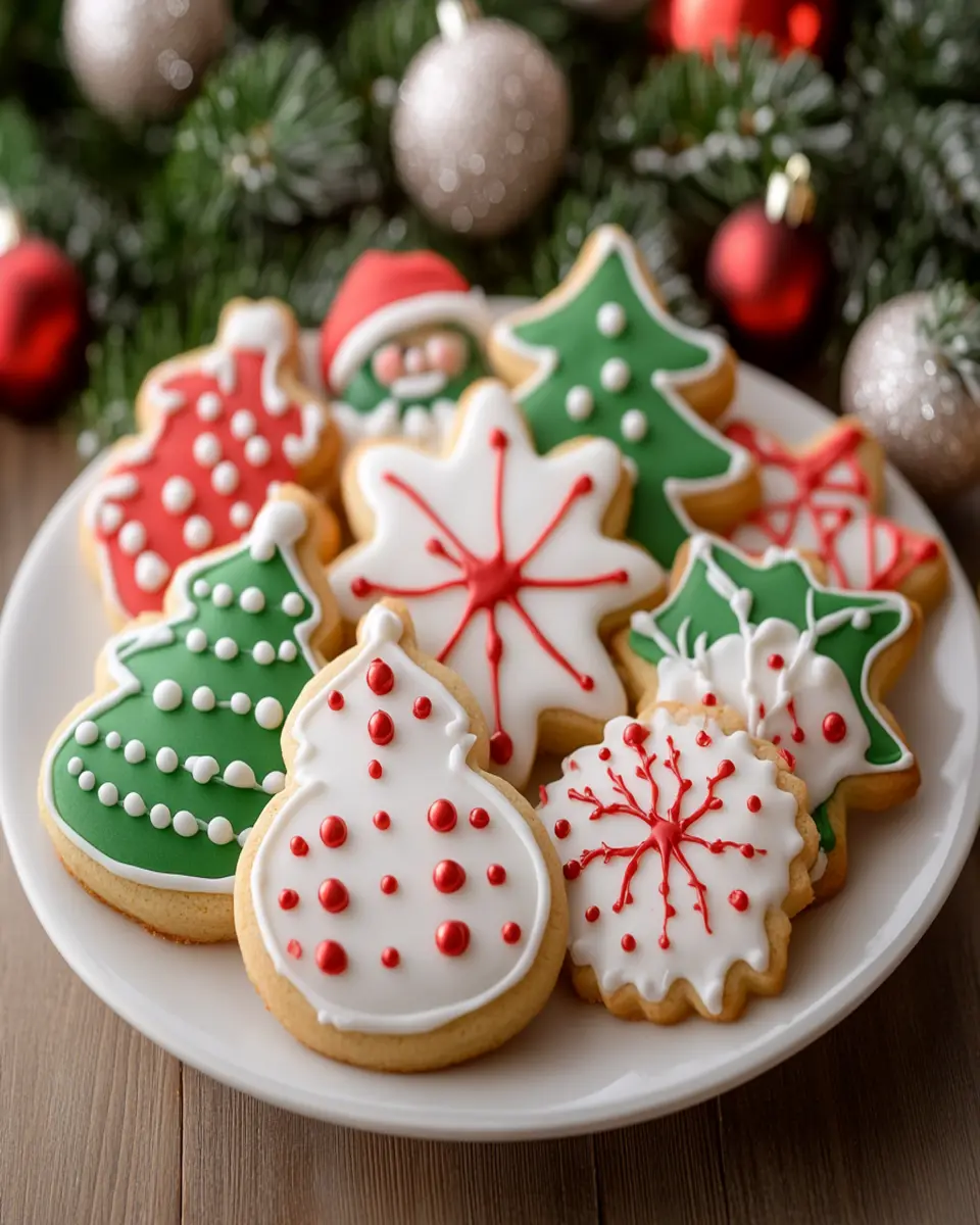 CLASSIC CHRISTMAS SUGAR COOKIES WITH ROYAL ICING: Discover How to Make Irresistibly Festive Treats! First Image First Image