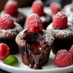 Raspberry Chocolate Lava Cupcakes First Image First Image