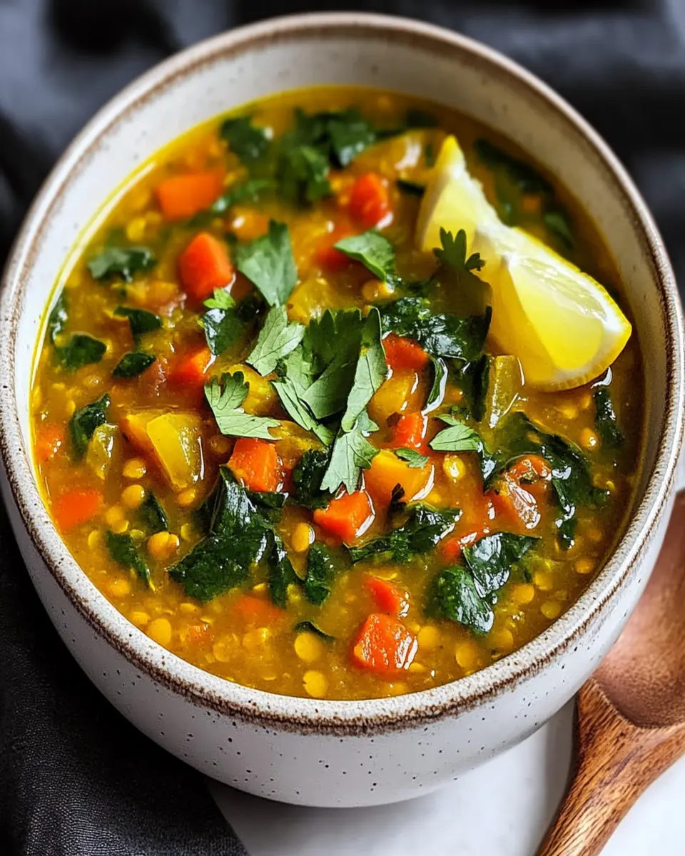 Turmeric Lentil Vegetable Soup Recipe First Image First Image
