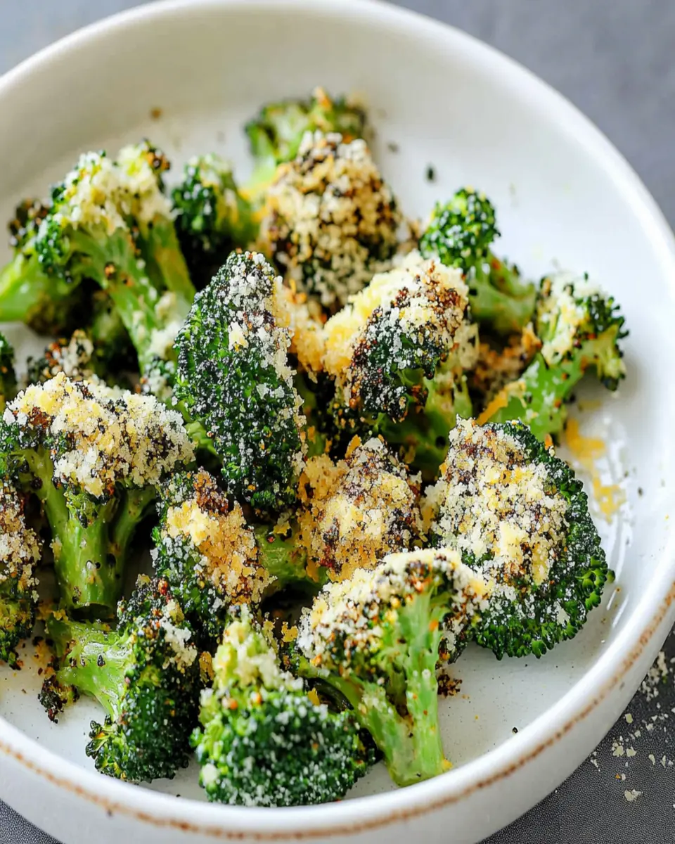 Air Fryer Parmesan Broccoli First Image First Image