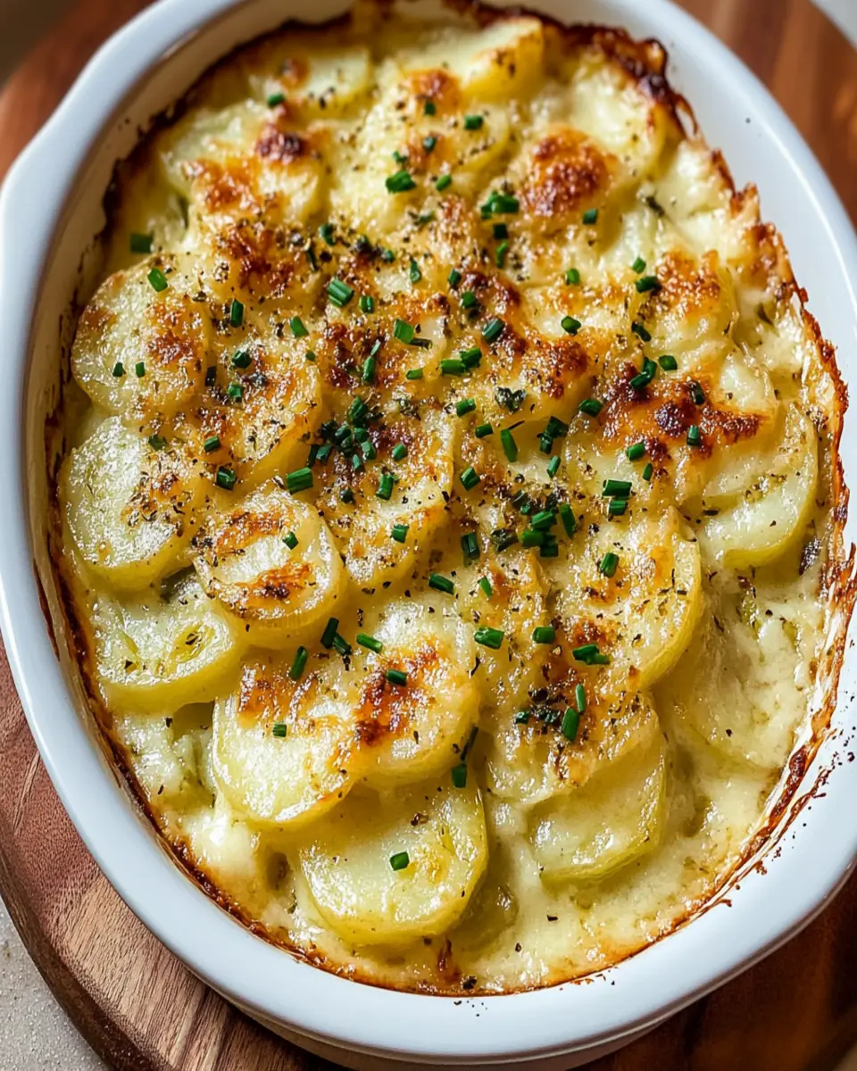 Indulge in Creamy Potato Leek Au Gratin Delight First Image First Image