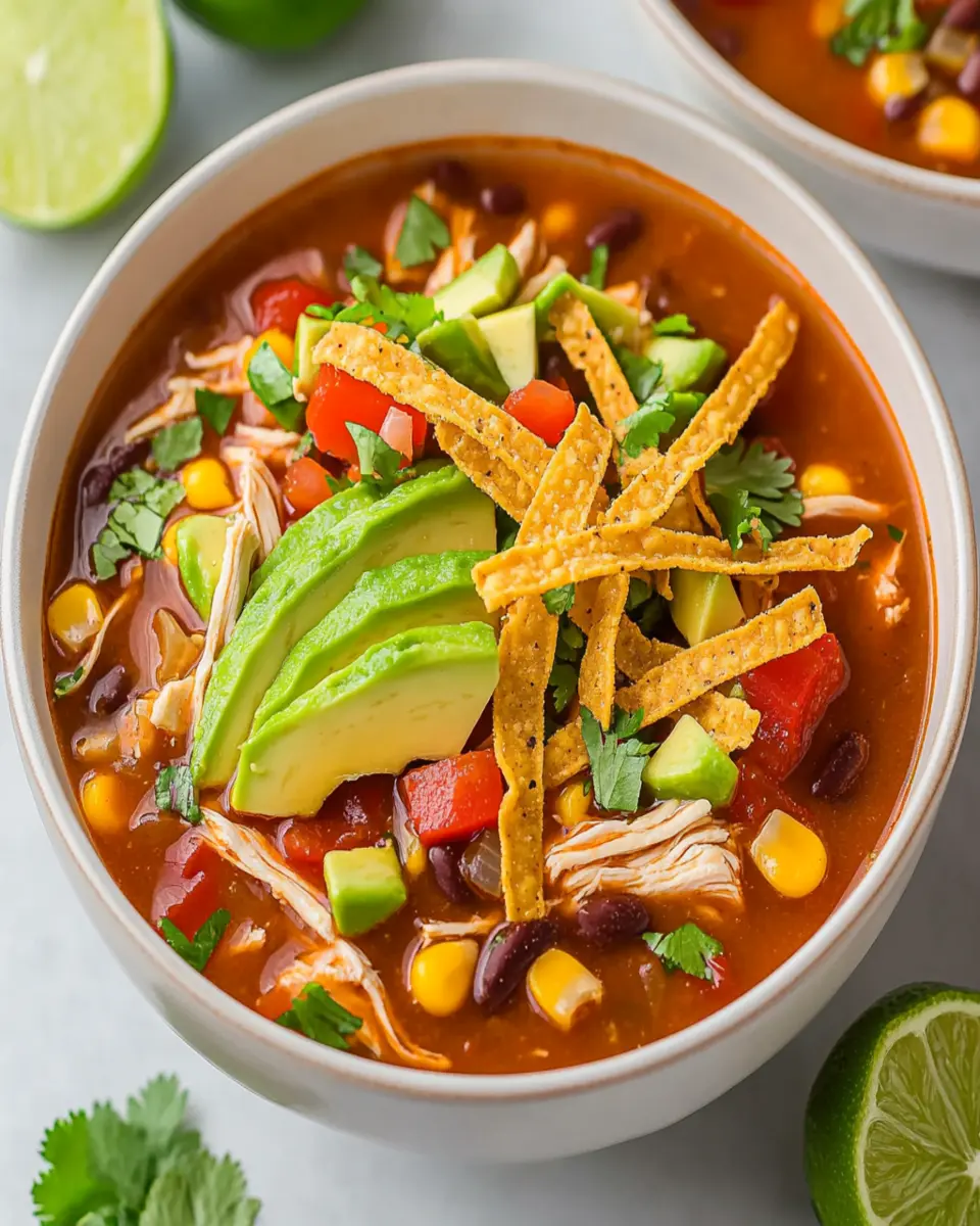 Best Chicken Tortilla Soup Recipe First Image First Image