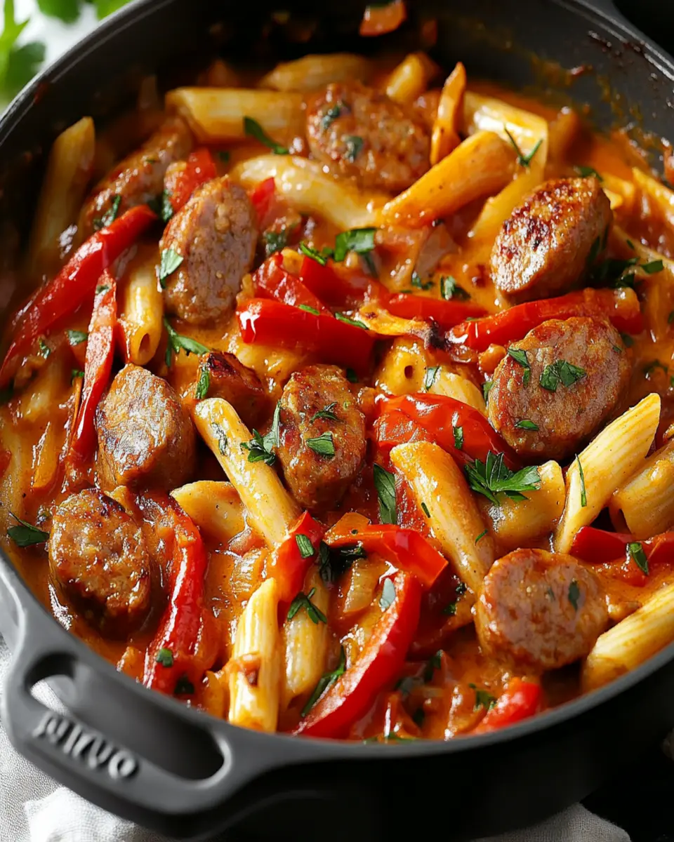 One-Pot Creamy Sausage and Peppers First Image First Image