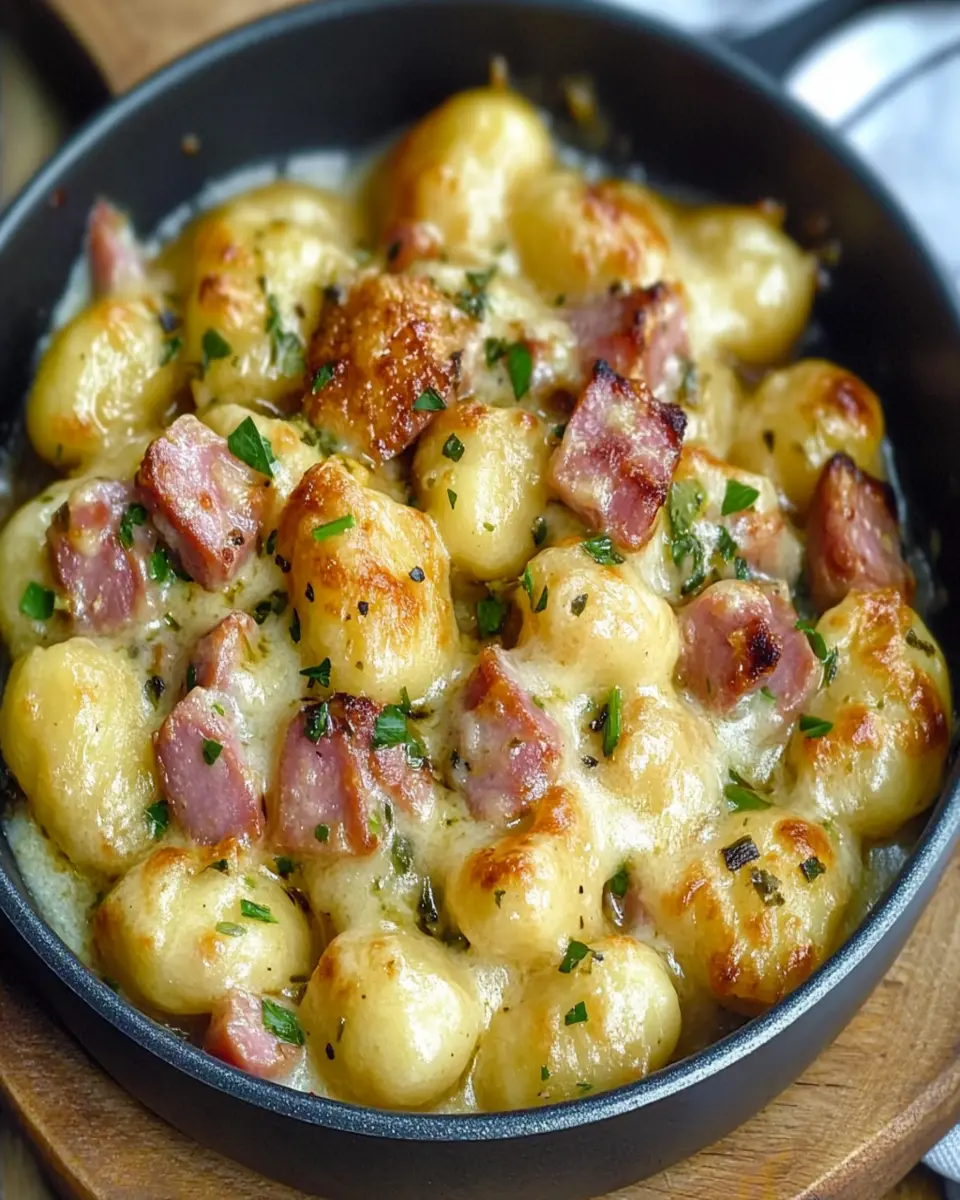 Ham and Cheese Gnocchi Skillet First Image First Image