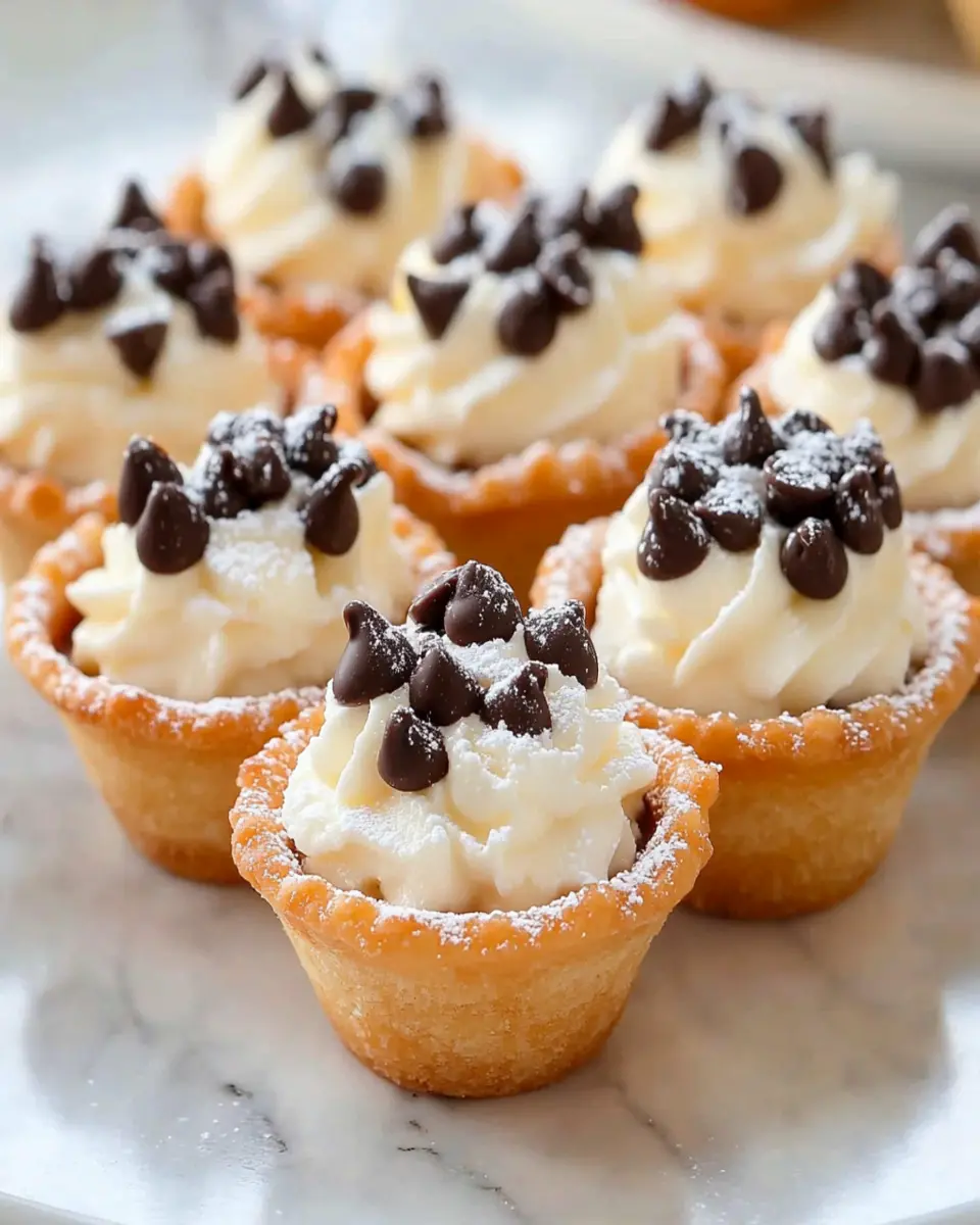 Irresistible Mini Cannoli Cups: A Sweet Delightful Treat First Image First Image
