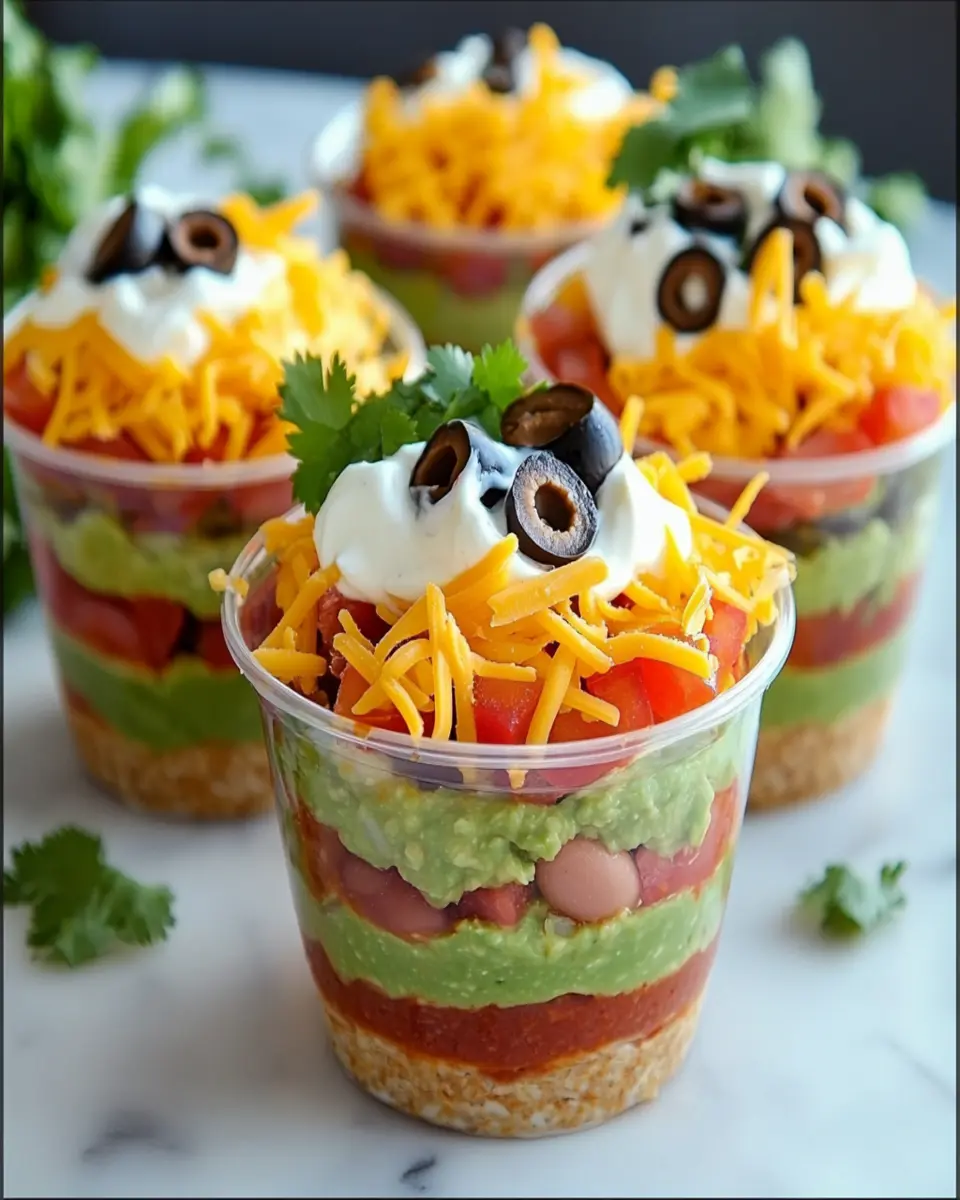 Individual Seven Layer Dip Cups First Image First Image