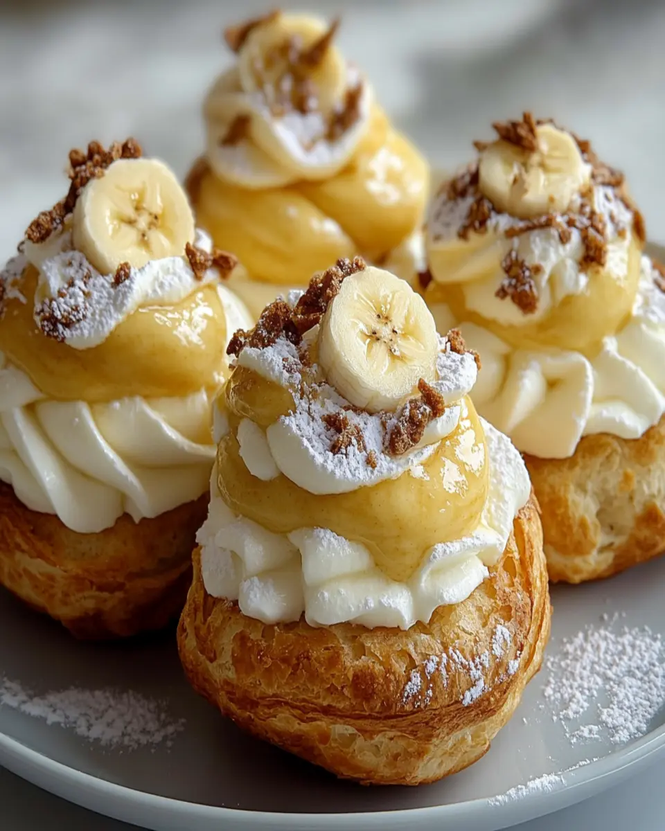 Irresistible Banana Cream Puffs Recipe with 3 Secret Tips First Image First Image