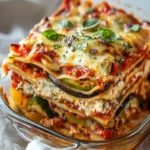 Layered Mediterranean Veggie Lasagna with Creamy Ricotta  First Image First Image