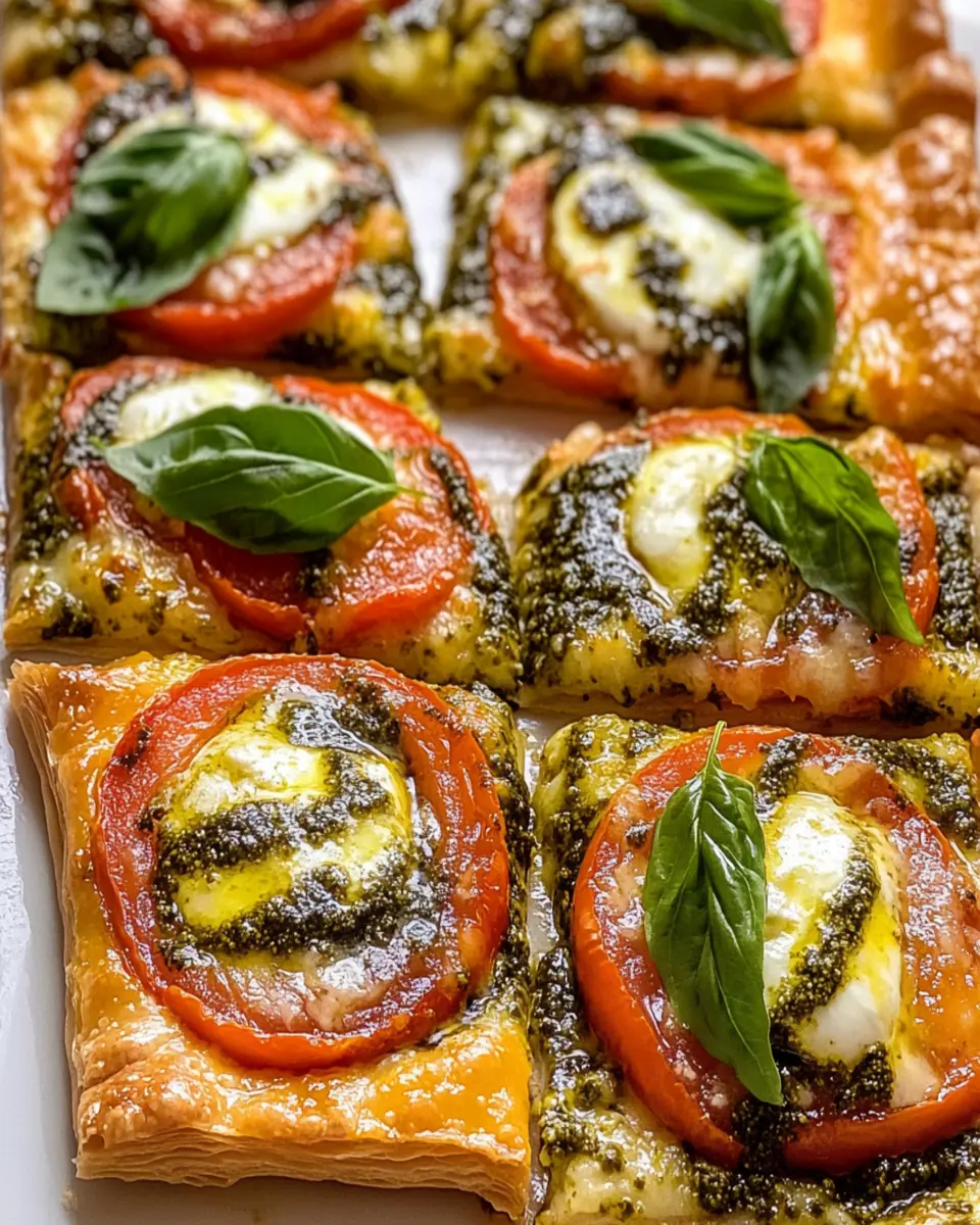 Pesto Caprese Puff Pastry Pizza: An Incredible Ultimate Recipe First Image First Image