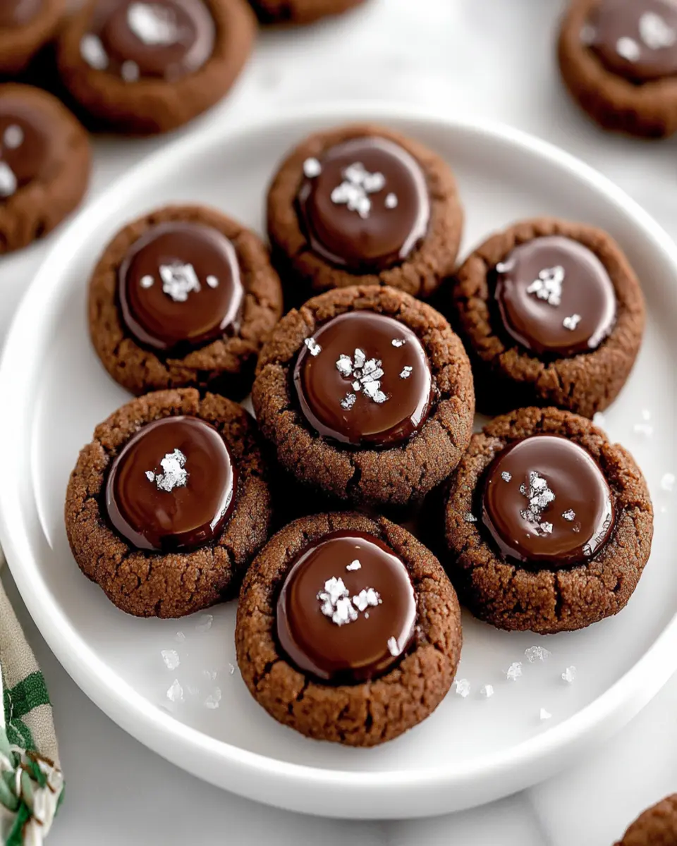 Chocolate Thumbprint Cookies First Image First Image