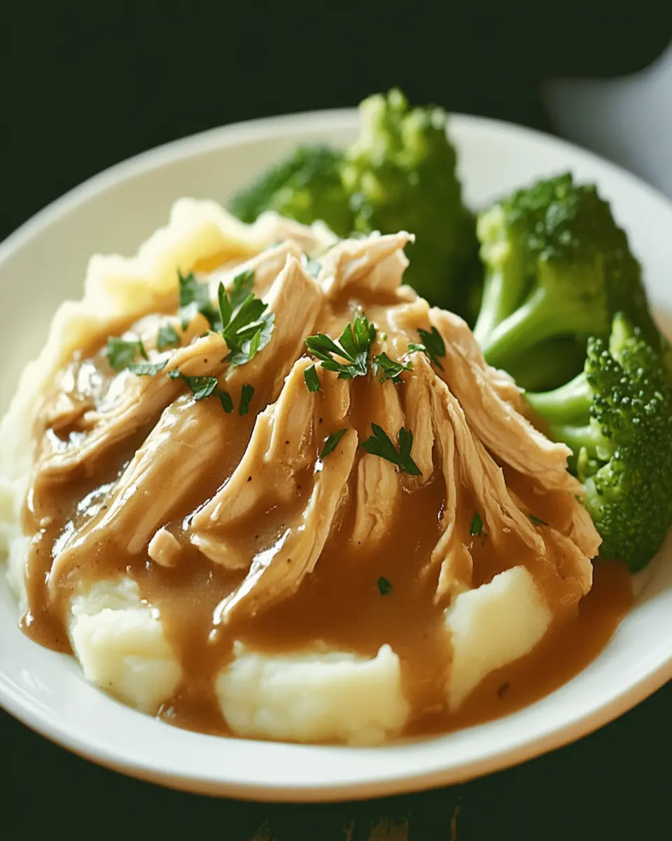 Crockpot Chicken and Creamy Gravy Recipe First Image First Image