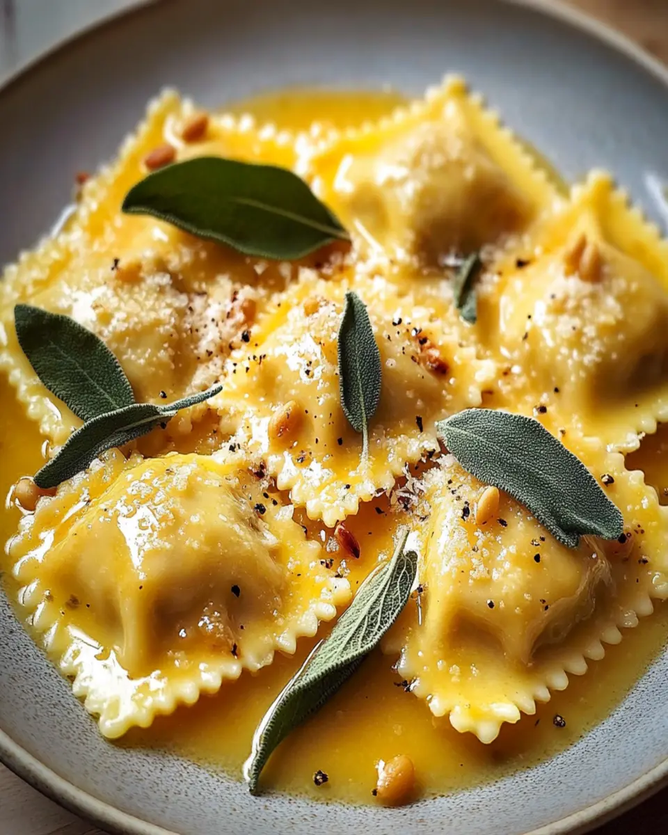 Irresistible Brown Butter Pumpkin Ravioli Recipe to Savor First Image First Image