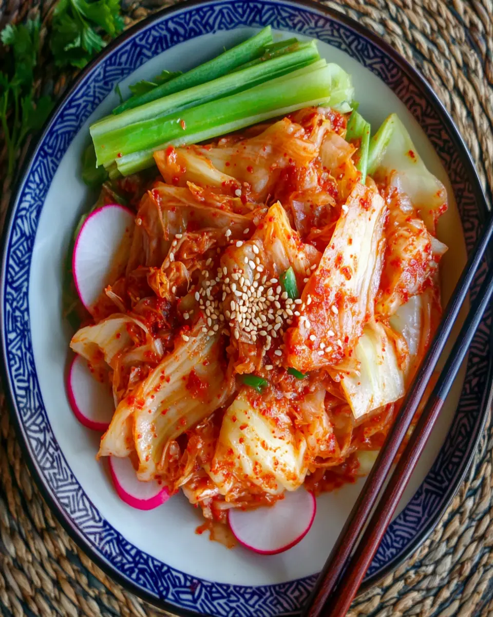 Easy Homemade Korean Fresh Kimchi Recipe (Geotjeori) First Image First Image