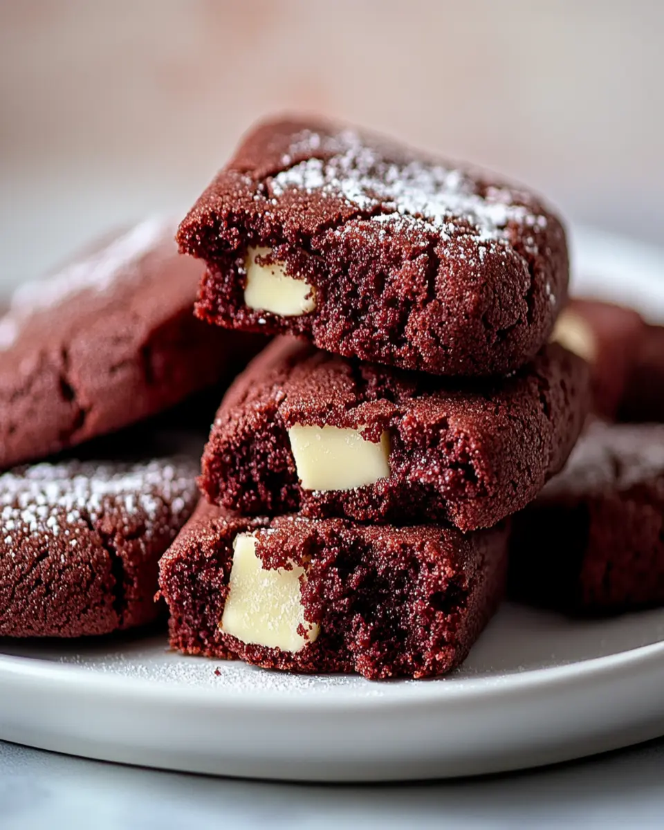 Red Velvet Cookies With White Chocolate Chunks First Image First Image