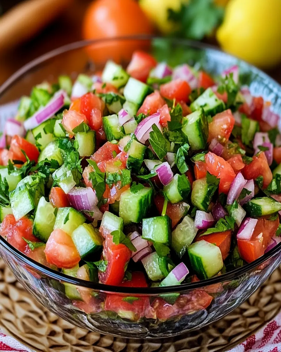Persian Shirazi Salad First Image First Image