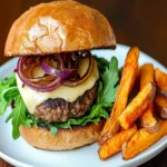Caramelized Onion Garlic Burger: Gourmet Flavor at Home First Image First Image