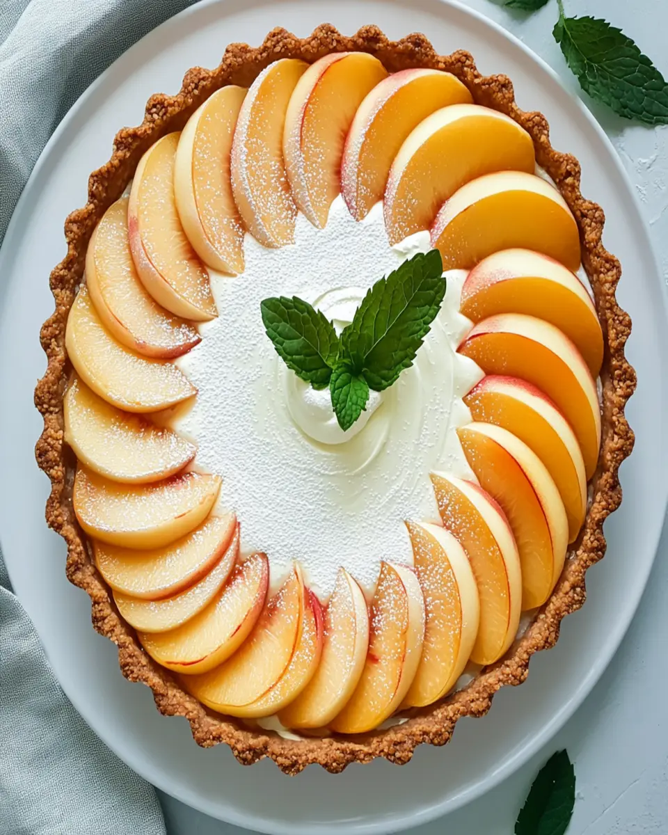 White Peach Mascarpone Tart Recipe First Image First Image