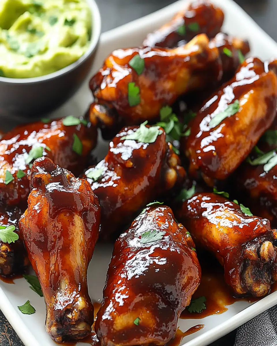 Ultimate Super Bowl Sticky BBQ Chicken Wings Recipe First Image First Image