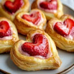 Strawberry Cream Cheese Heart Danishes First Image First Image