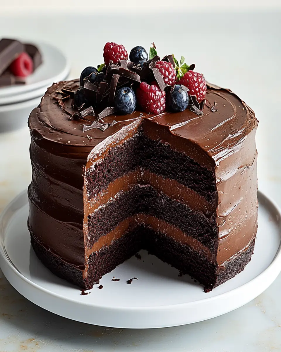 Decadent Double Chocolate Layer Cake Recipe to Indulge In First Image First Image