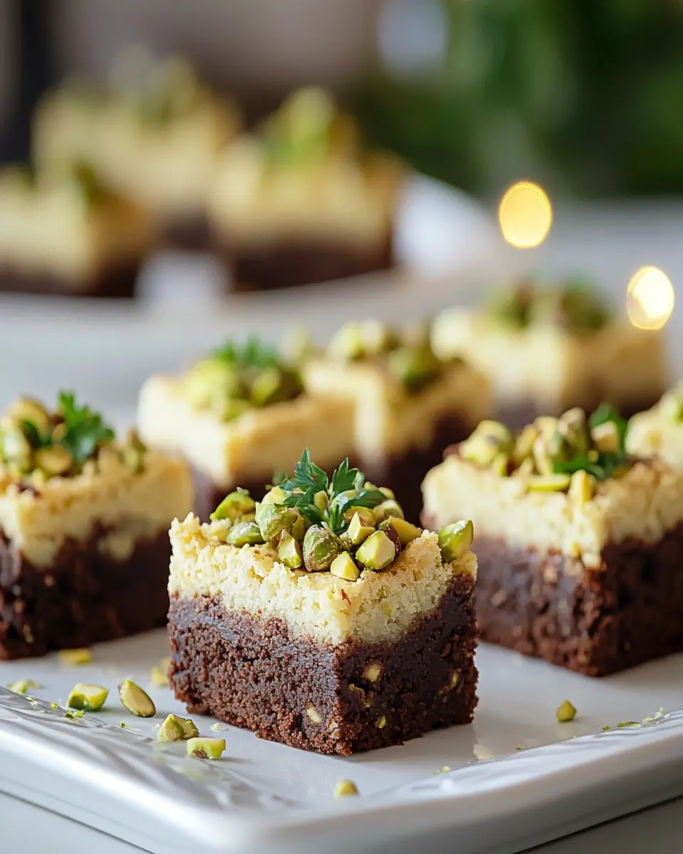 Keto Pistachio Ferrero Rocher Brownies First Image First Image