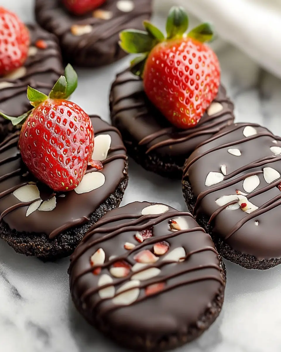Indulge in Chocolate Covered Strawberry Cookies Delight First Image First Image