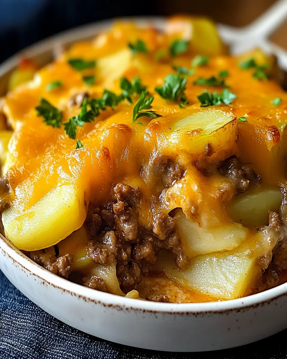 Cheesy Beef & Frozen Potato Casserole First Image First Image