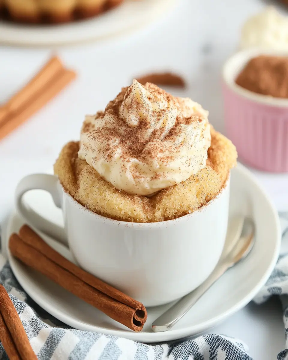 Keto Snickerdoodle Mug Cake First Image First Image