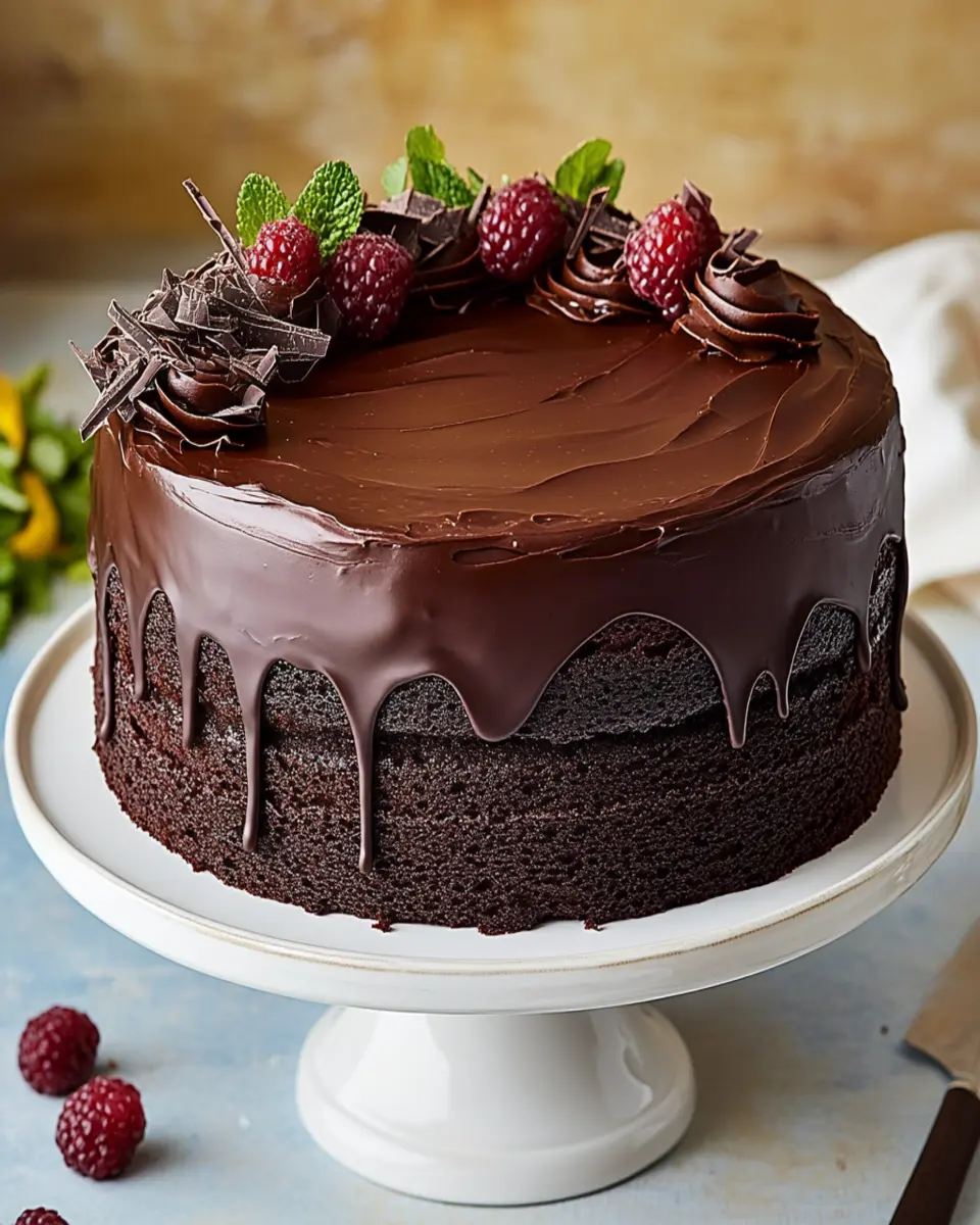 Decadent Double Chocolate Layer Cake Recipe to Indulge In First Image First Image