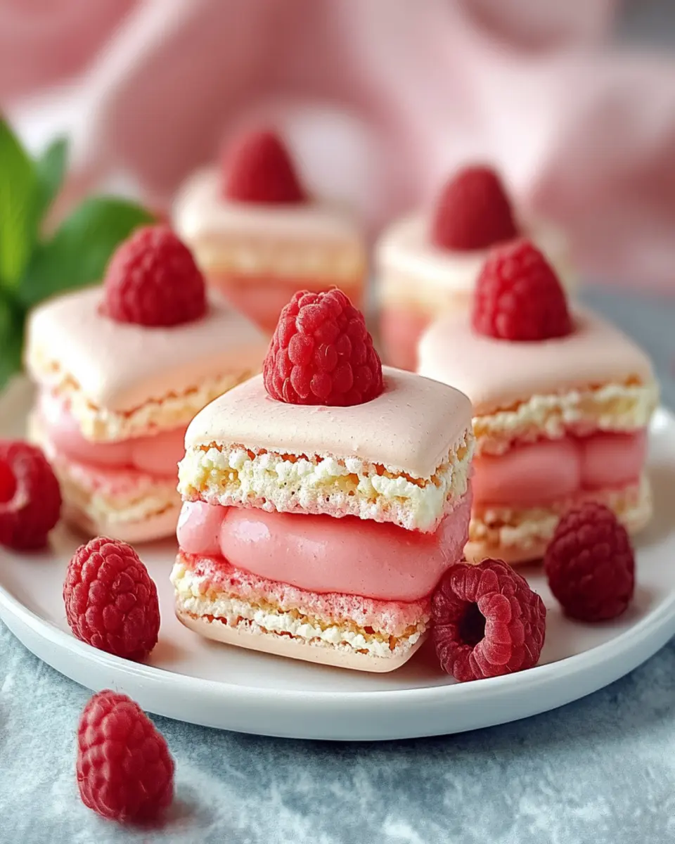 Raspberry Macarons First Image First Image