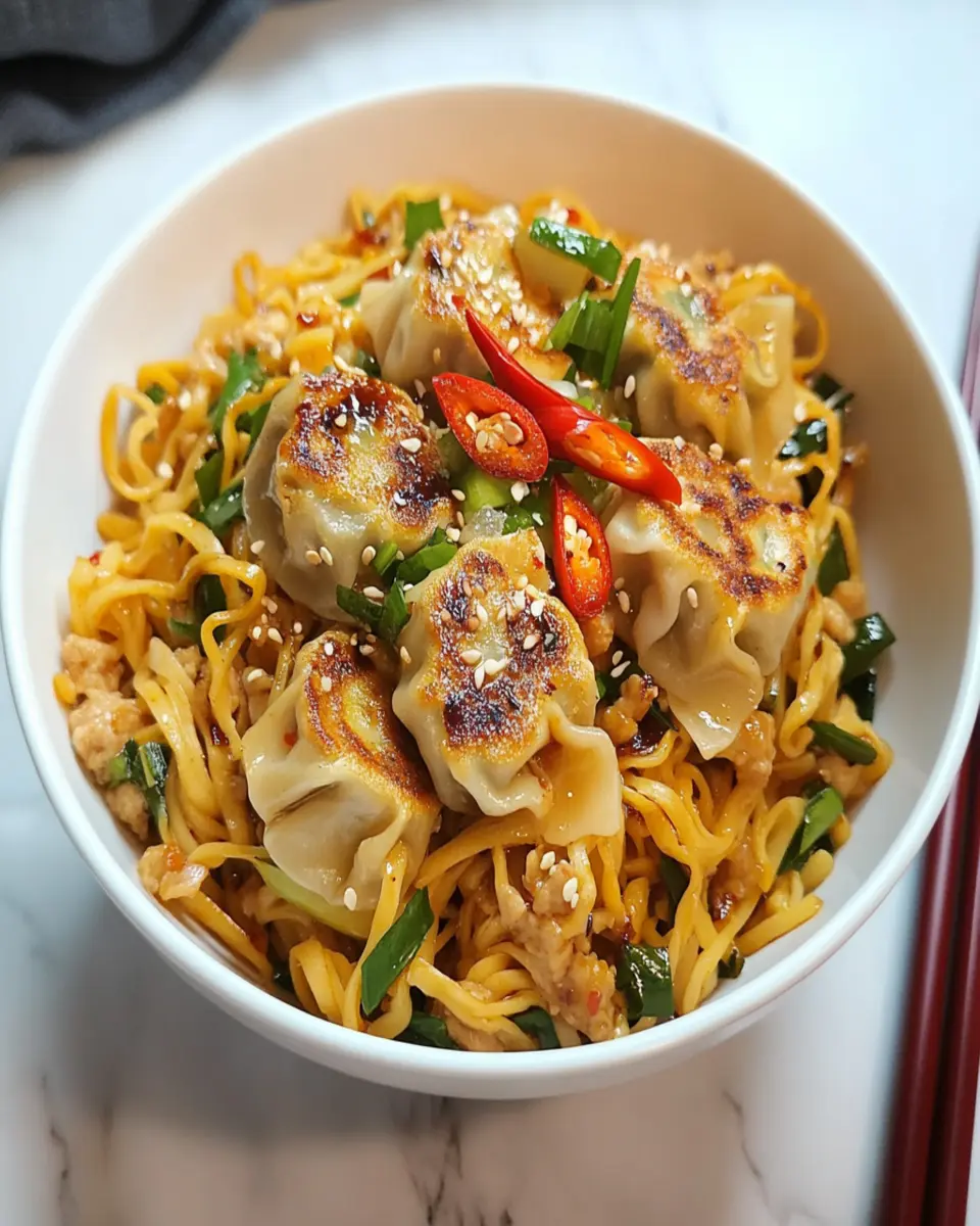 Potsticker Noodle Bowls Recipe First Image First Image