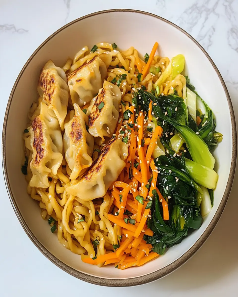Potsticker Noodle Bowls Recipe First Image First Image