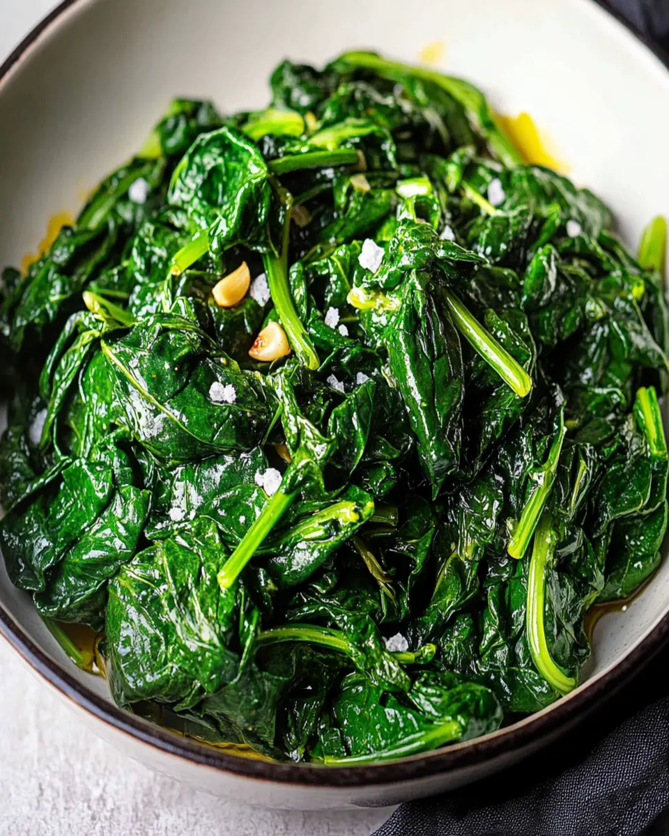 Sautéed Spinach First Image First Image