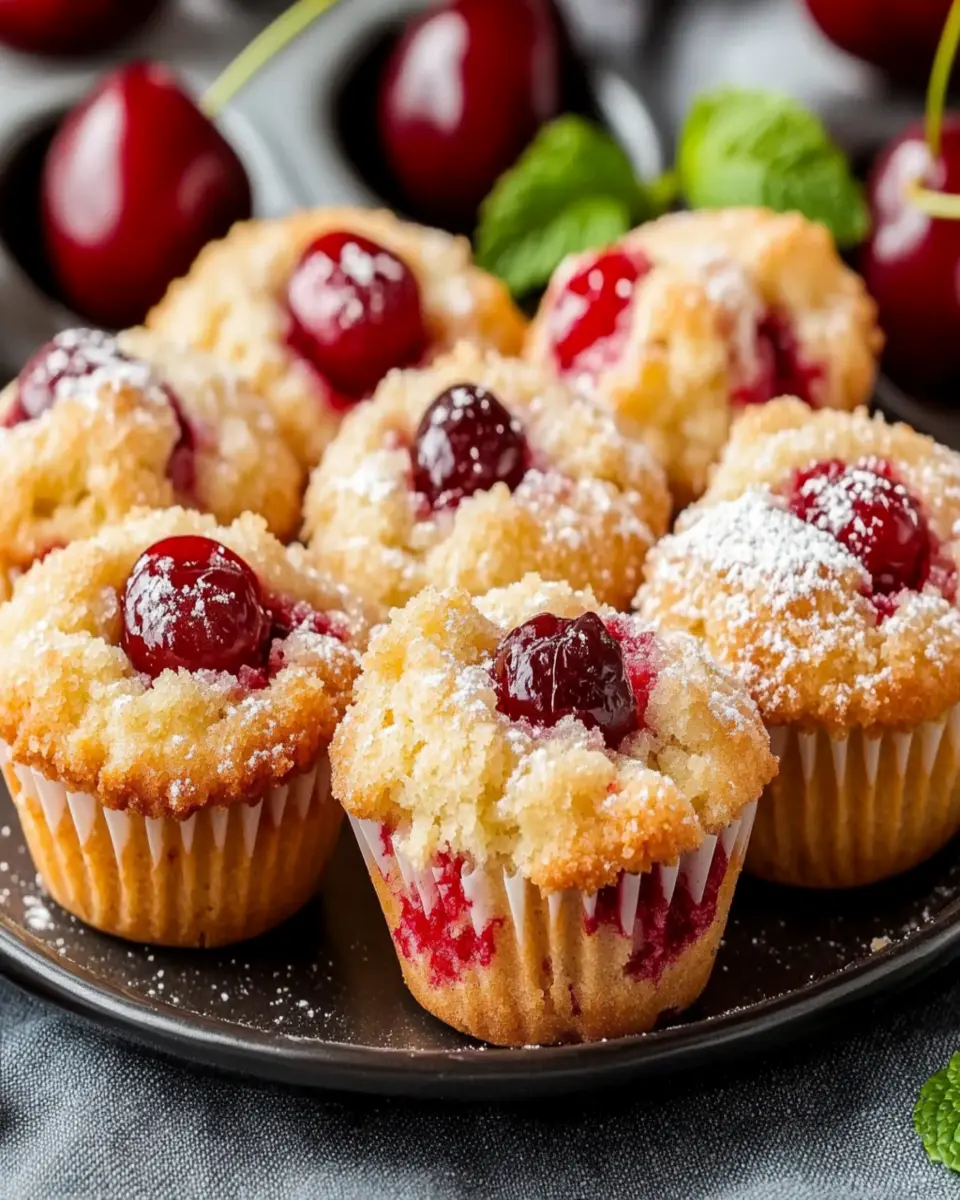 Cherry Cobbler Muffins First Image First Image