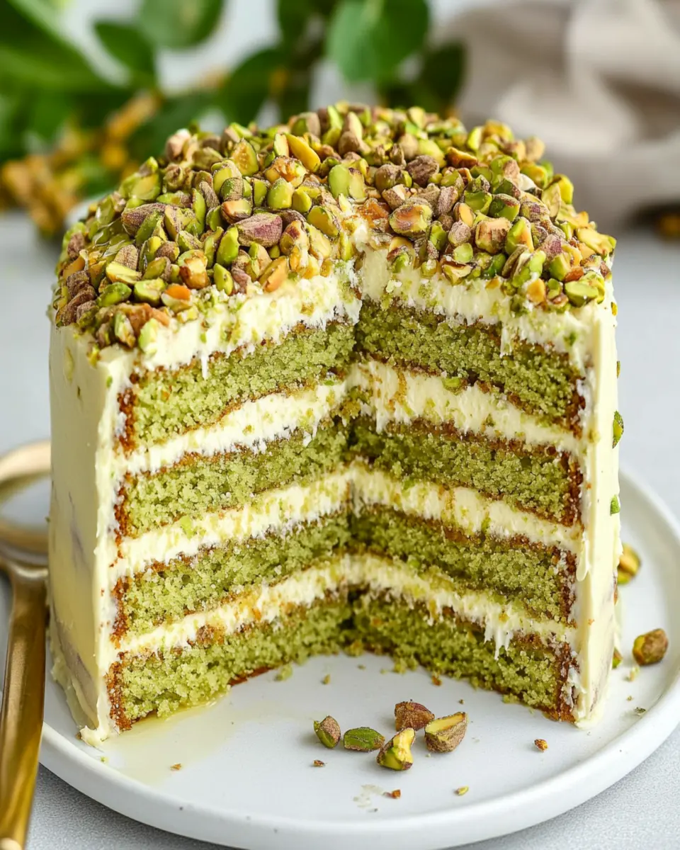 Pistachio Mascarpone Layer Cake First Image First Image