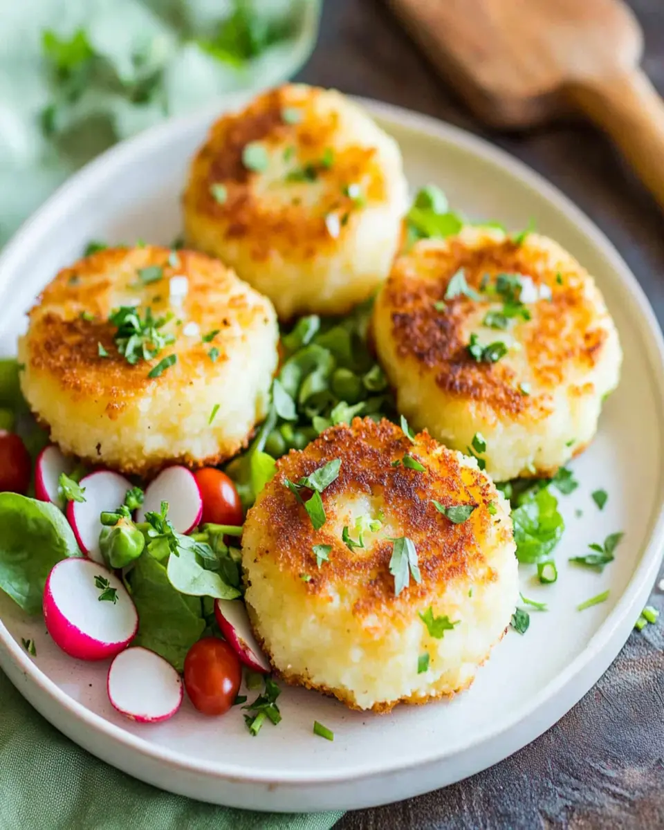 Cheesy Mashed Potato Cakes First Image First Image