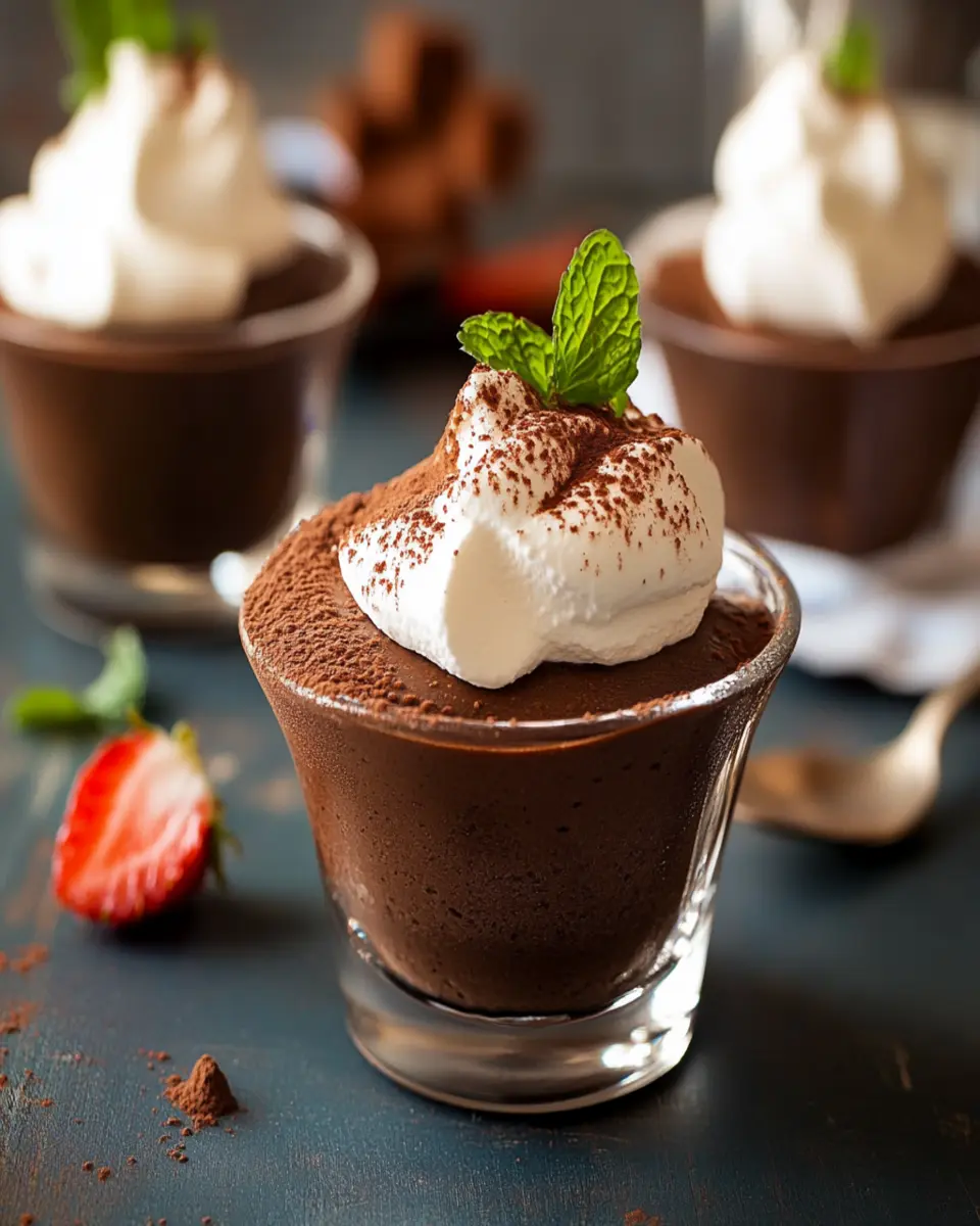 Homemade Chocolate Mousse First Image First Image