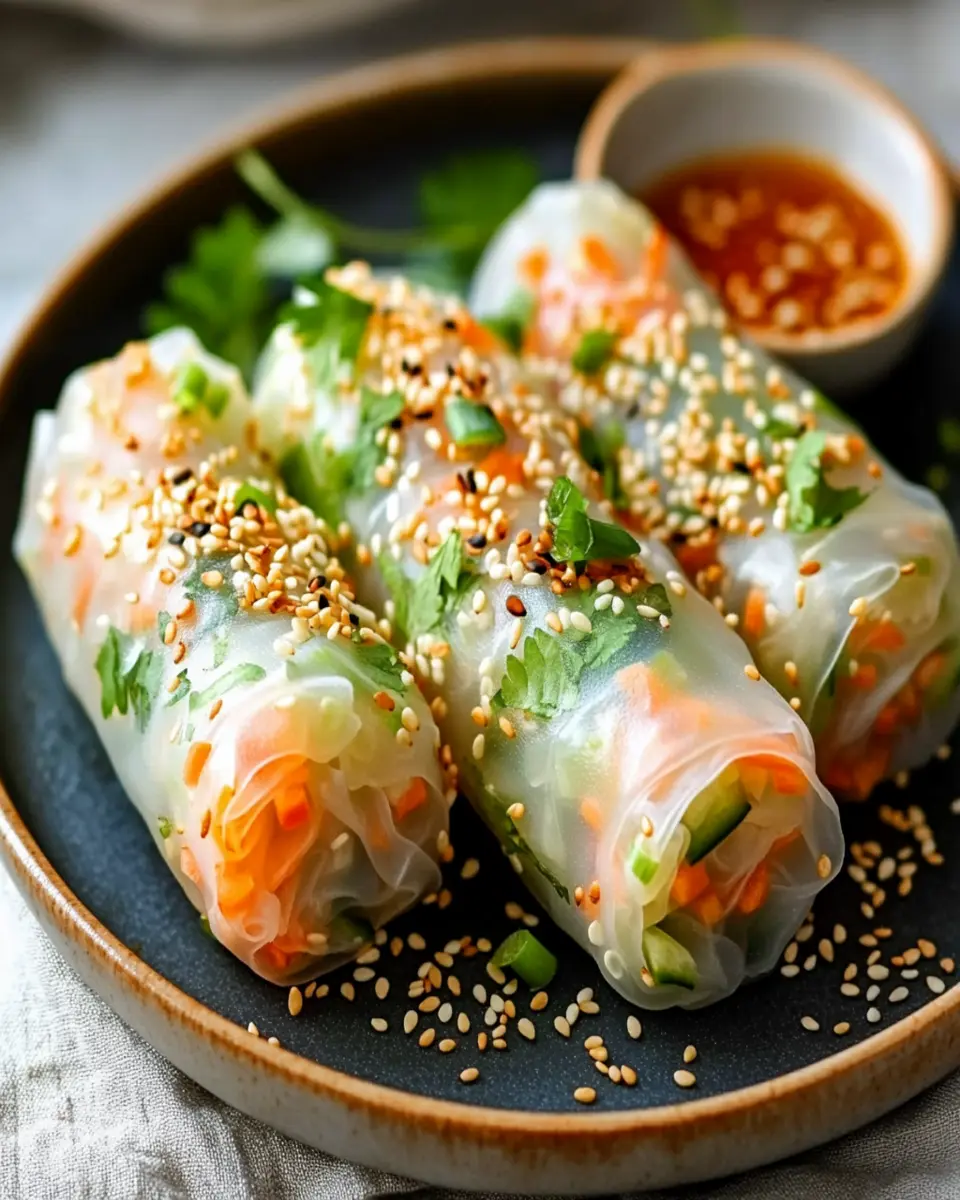 Air Fryer Rice Paper Noodle Rolls First Image First Image
