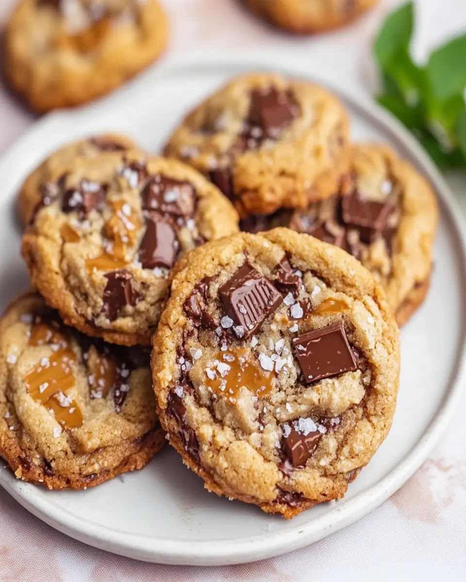 Millionaire Toffee Chocolate Chunk Cookies First Image First Image