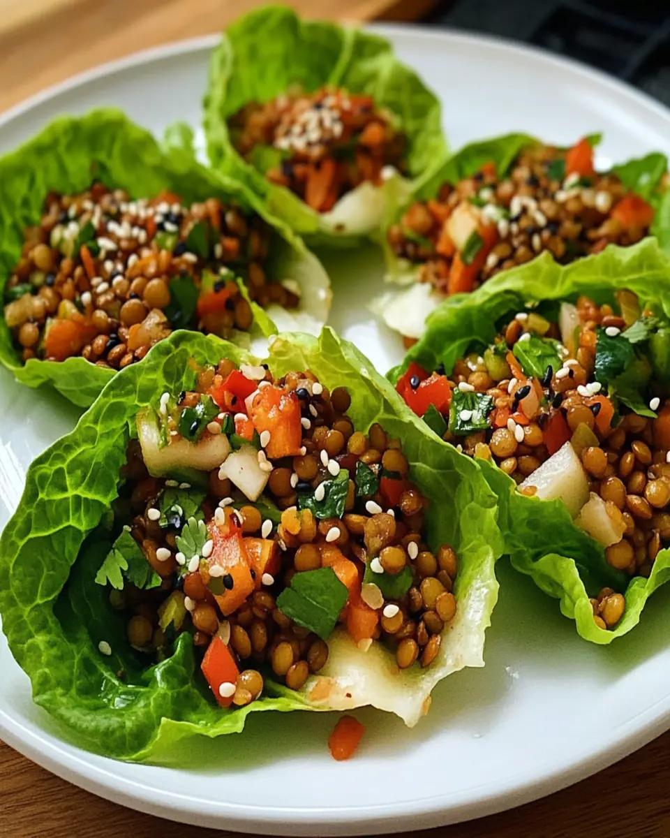 Asian Lentil Lettuce Wraps First Image First Image