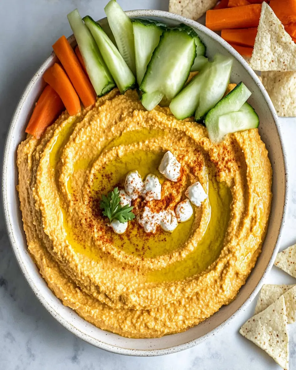 Spicy Buffalo Hummus Dip Recipe, Creamy and Easy First Image First Image
