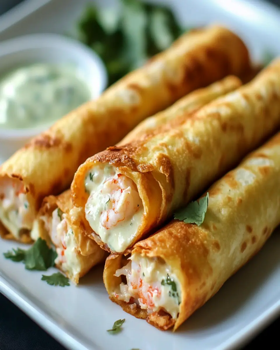 Crab & Shrimp Queso Taquitos First Image First Image