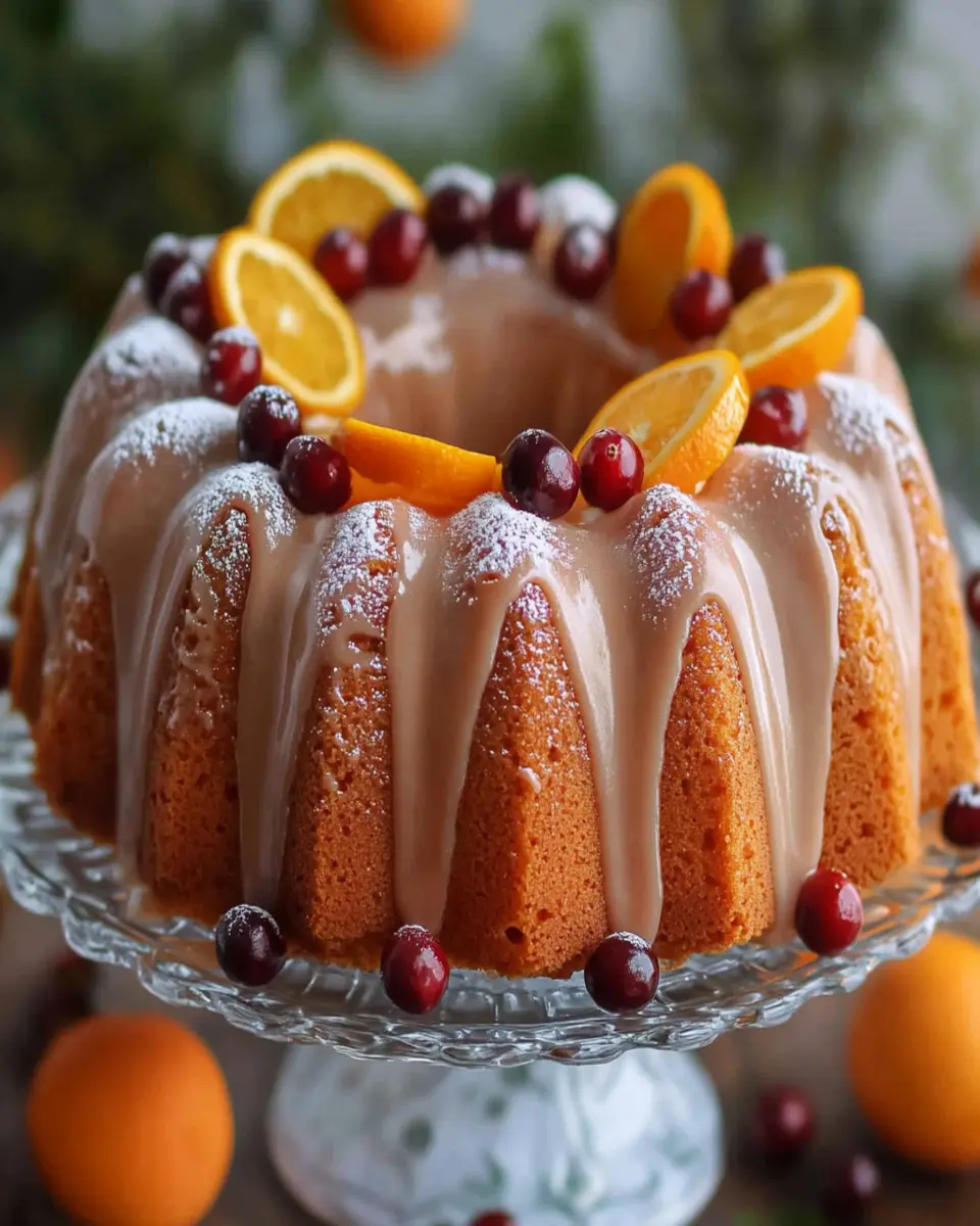 Cranberry Orange Bundt Cake First Image First Image