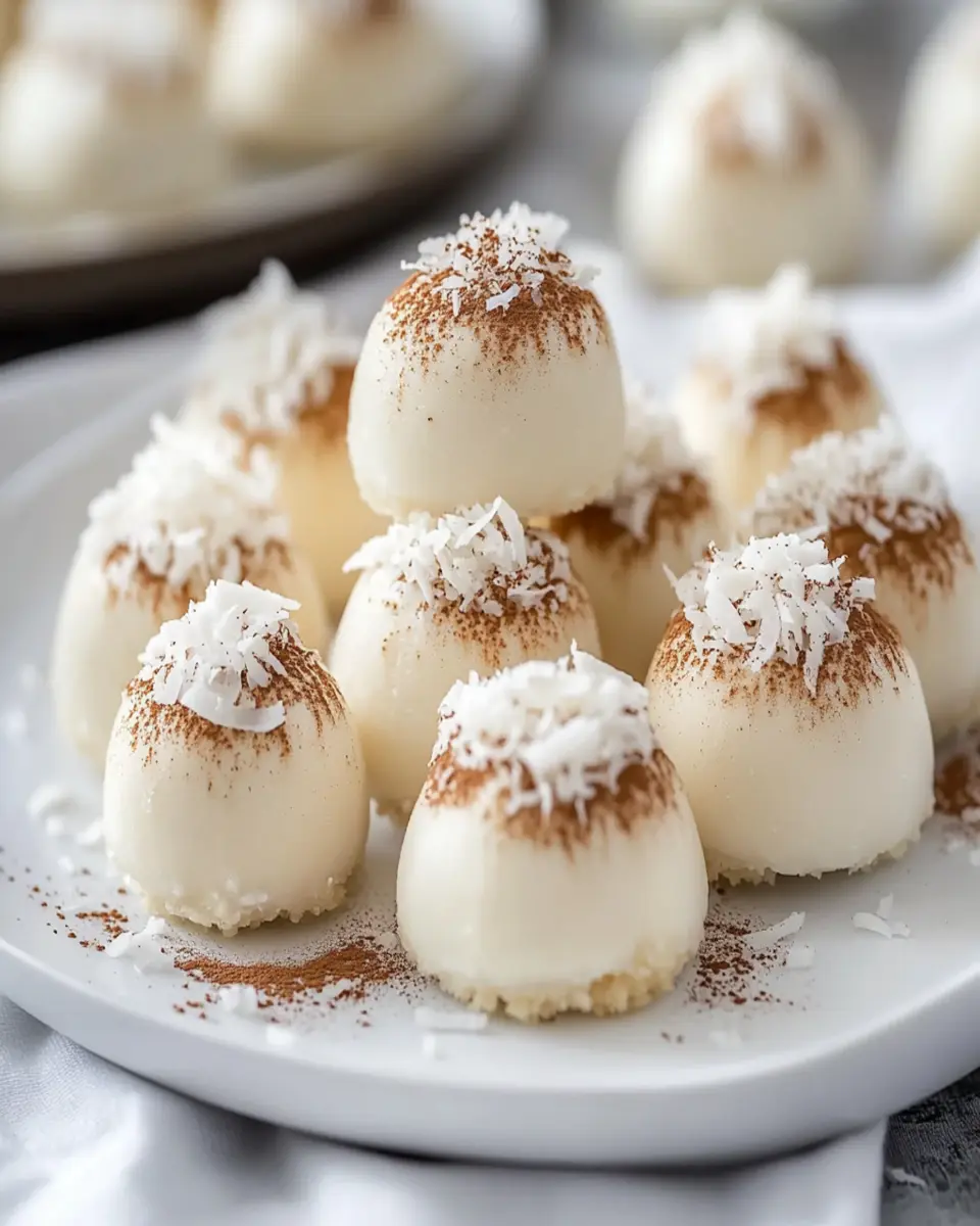No-bake Coconut Cheesecake Bites First Image First Image