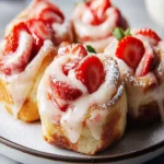 Strawberry Cheesecake Cinnabon Rolls First Image First Image
